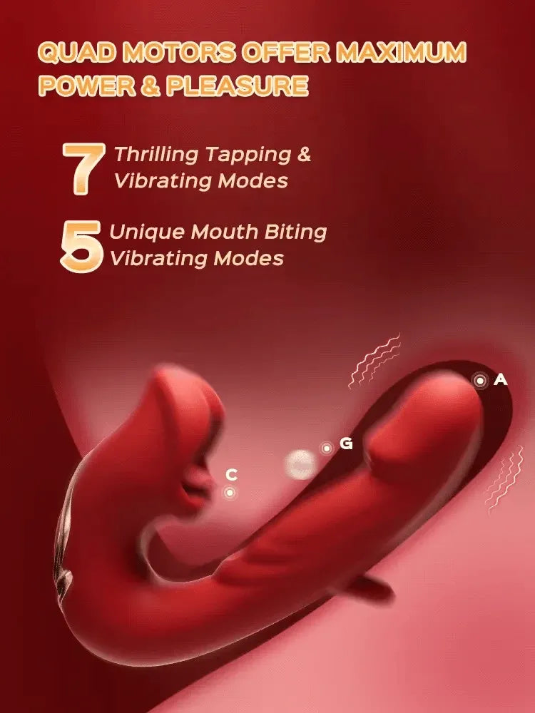 💋 2026 Upgraded LUVORA™ 4-in-1 Flapping & Licking Vibrator 5 IN 1